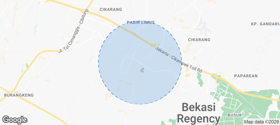 Cikarang Selatan Airbnb map